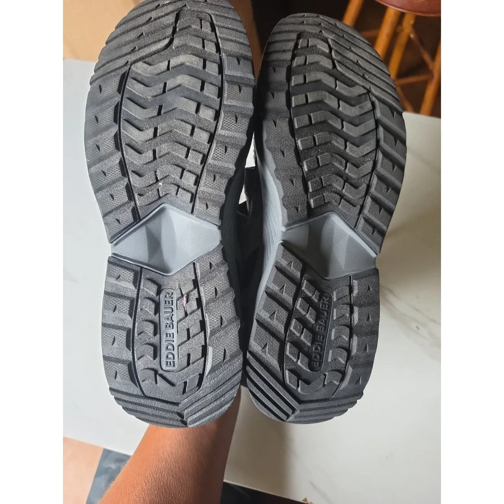 Eddie Bauer Men's Water Sandals Gray Adj/Strap Tie Size 12M BNWT
